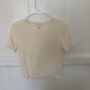 American Eagle White Crop Top